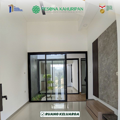 Ruang keluarga rumah komersil 45 72 pesona kahuripan 11