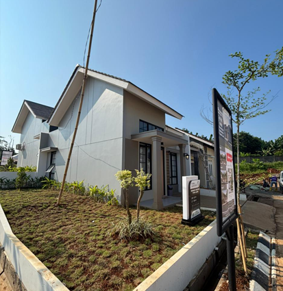 Tampak samping perumahan komersil 42x90 pesona kahuripan 12